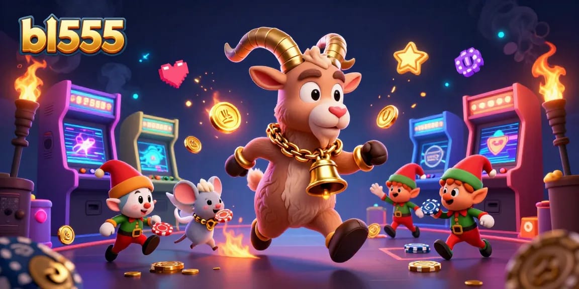 Enjoy thrilling gameplay with bl555 as Krampus manages a festive casino while elves steal chips.