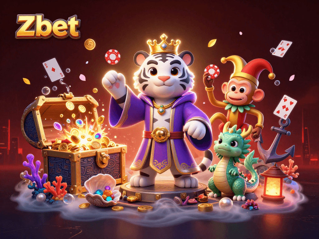 Zbet offers a thrilling casino experience with vibrant characters and stunning rewards in a playful setting.