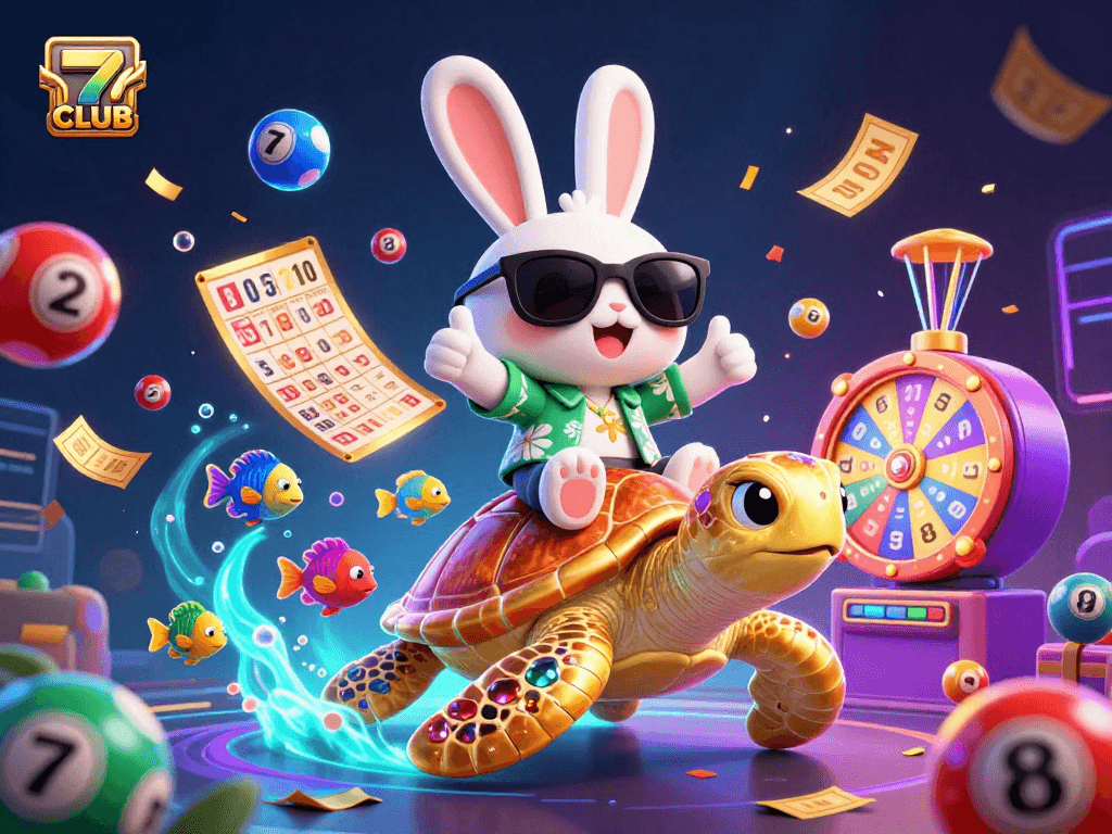 Engage with thrilling games at 7CLUB, experiencing vibrant lottery elements and underwater adventures.