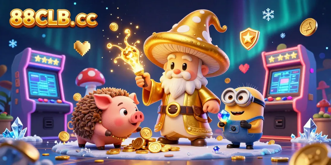 Engage with 88CLB. cc's vibrant 3D cartoon gaming universe, featuring magical elements and treasures!