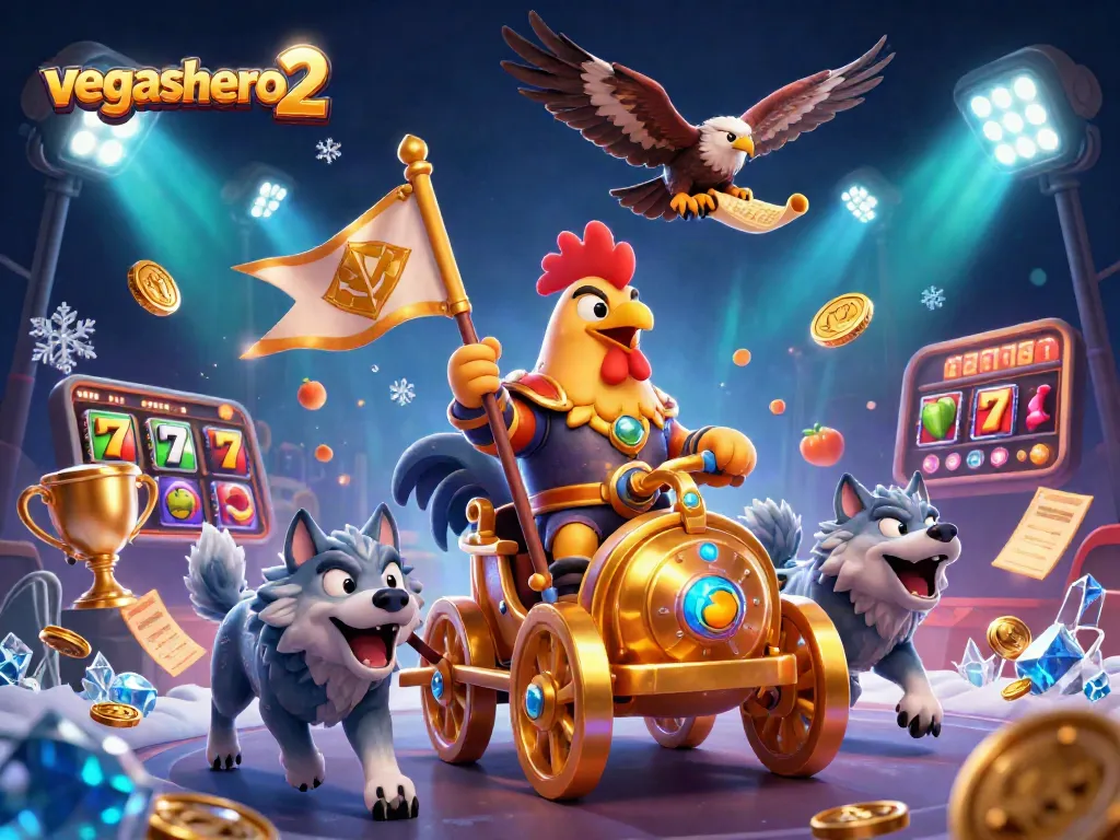 Engage in thrilling gameplay with vegashero 2 featuring a dynamic casino scene and exciting slot elements.