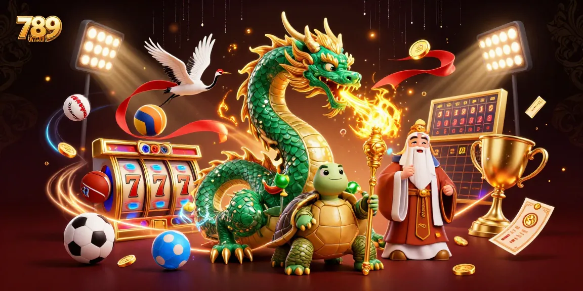 Immerse in the thrilling world of 789WIN, where a jade dragon and wise turtle inspire winning strategies and excitement.