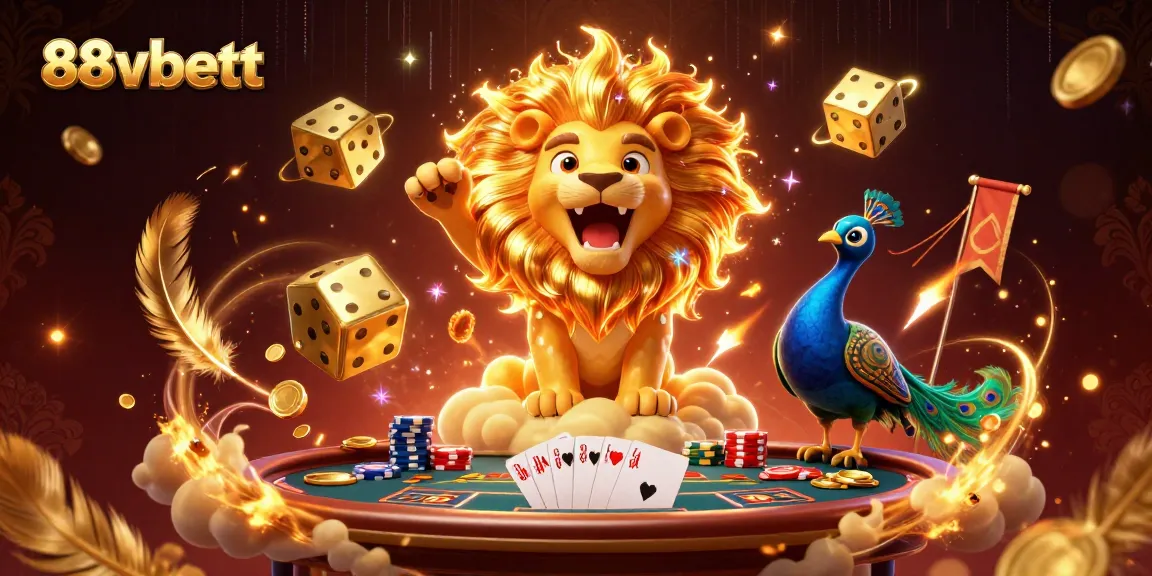 Experience the excitement of 88vbett in a vibrant poker scene with animated characters and dynamic elements.