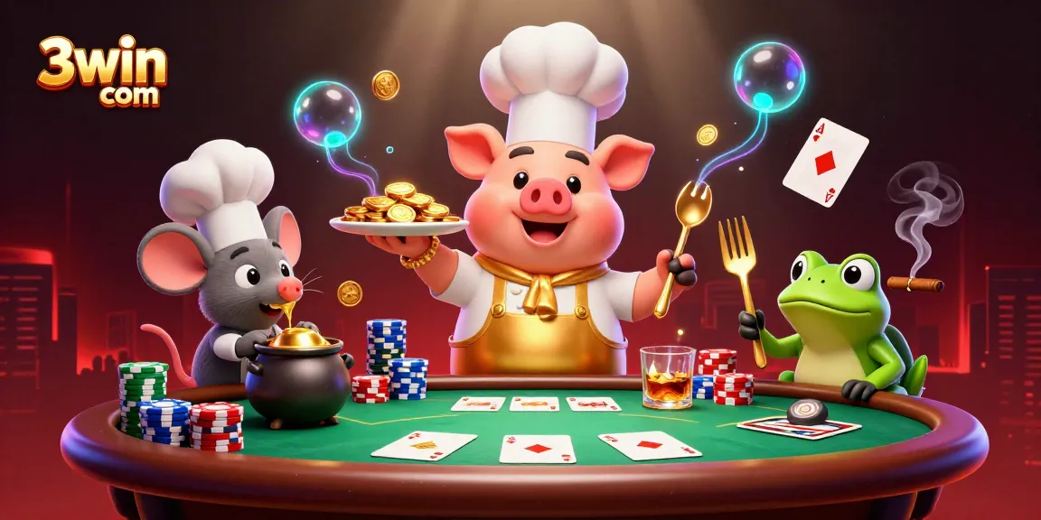 Engage in exciting gaming adventures with 3win com featuring vibrant characters and action-packed casino elements.
