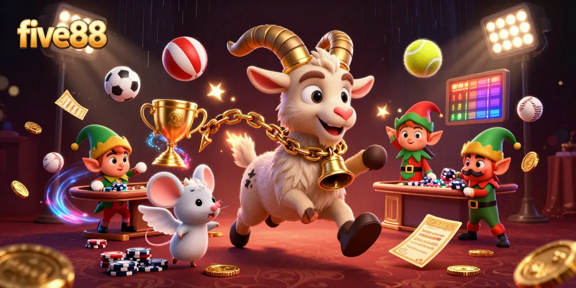 Experience five88 excitement with engaging gambling action in a festive casino scene.