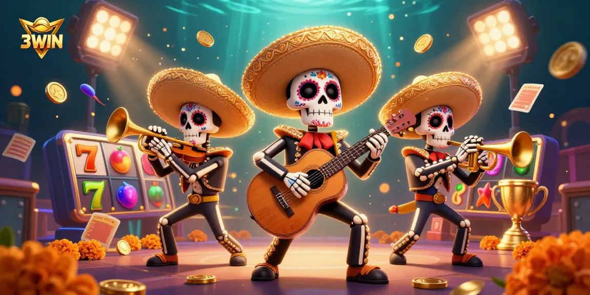 Experience exciting slots play at 3WIN with vibrant colors and thrilling jackpot elements.