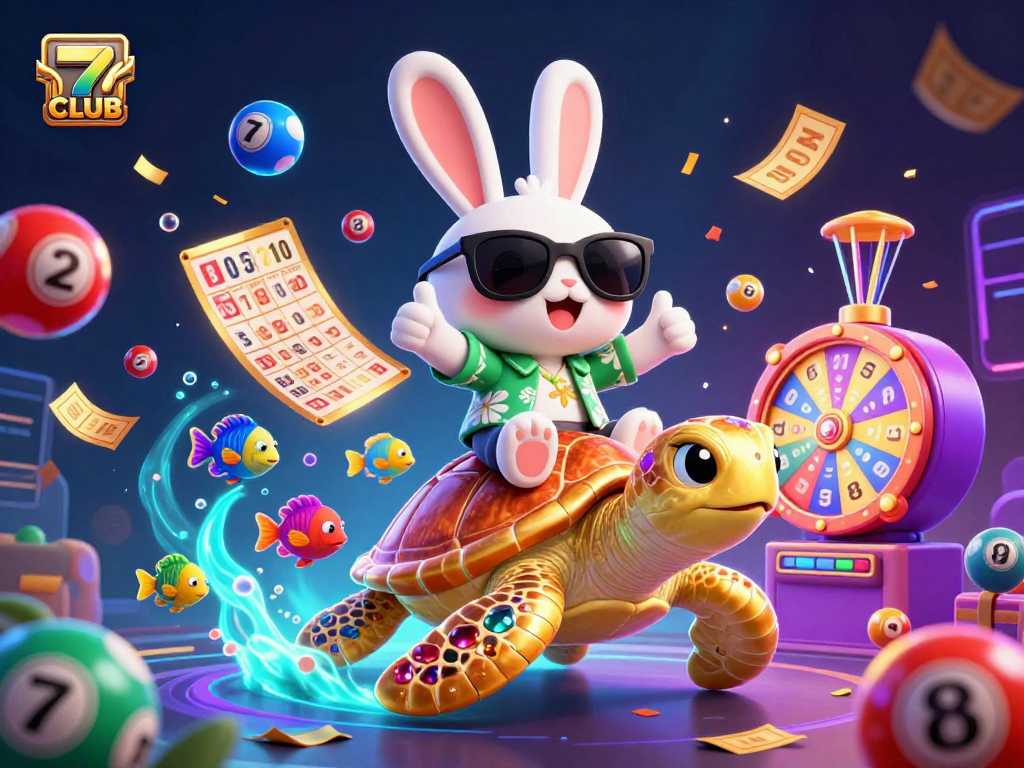 Engage with thrilling games at 7CLUB, experiencing vibrant lottery elements and underwater adventures.