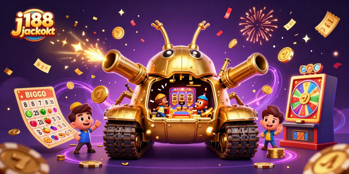 Engage in the exciting j188 jackpot action with a colorful 3D casino scene full of dynamic games and prizes.