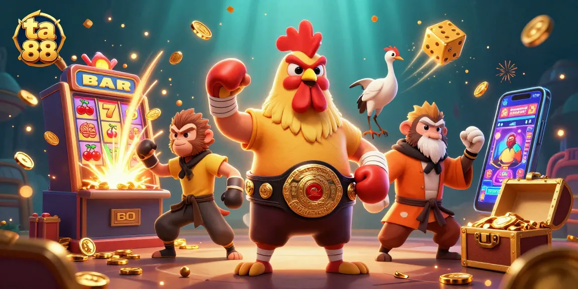 Explore ta 88's thrilling casino scene featuring vibrant characters and exciting slots.