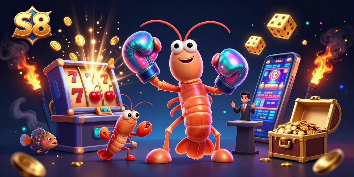 S8 players enjoy thrilling gaming action with vibrant casino elements and engaging characters