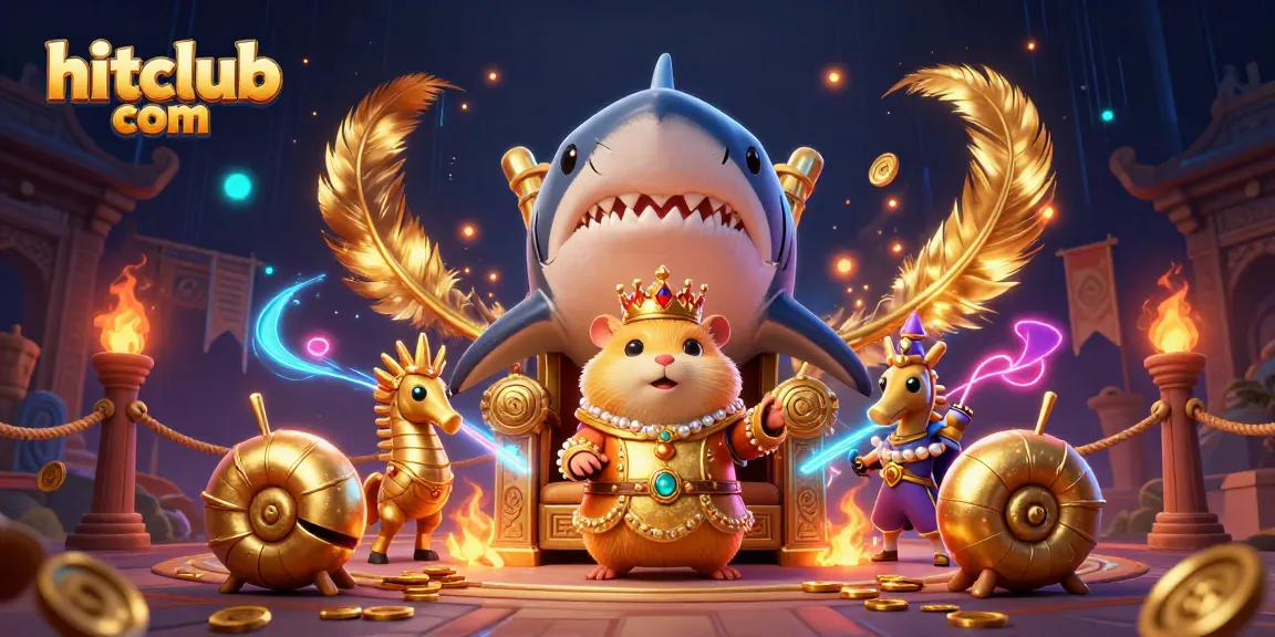 Experience the excitement of hitclub com with dynamic casino-themed characters and vibrant elements.